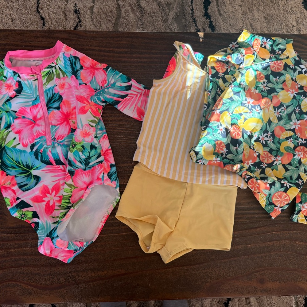 Floral Kids Swim Set